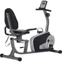 Homcom Heimtrainer Fitnessrad schwarz/silber