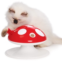 Catit Senses 2.0 Fliegenpilz, Interaktives 360°-Federspielzeug für Katzen