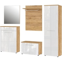 Germania Garderoben-Set GW-Aledo, (5-St) weiß