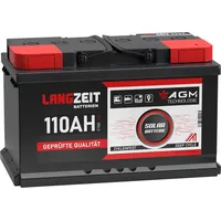 LANGZEIT Batterien Langzeit Solarbatterie AGM 110Ah 12V