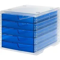 Styro Schubladenbox styroswingbox light blau 275-8430.324, DIN A4 mit