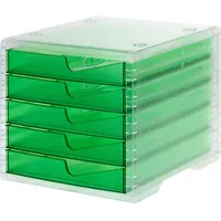 Styro Schubladenbox styroswingbox light gecko 275-8430.25124, DIN A4 mit