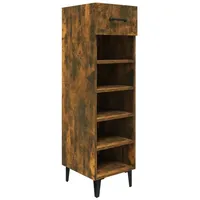 VidaXL Schuhschrank Räuchereiche 30x35x105 cm Holzwerkstoff