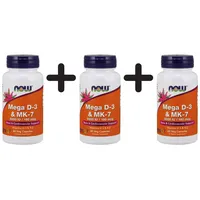 NOW Foods Mega D-3 & MK-7 60 Kapseln