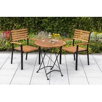 Merxx Schlossgarten Set 3-tlg. Klapptisch rund ø 70 x