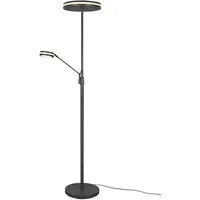 Trio LED-Stehlampe Franklin Alu, Eisen, Stahl & Metall Grau