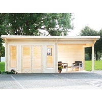 Wolff Finnhaus Pultdachhaus Trondheim 70-A XL mit Lounge rechts