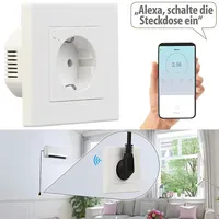 Luminea Home Control Funksteckdose Unterputz 4 W Weiß 2