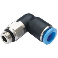 TRU Components Winkelverbinder GPL8-G02 Rohr-Ø: 8 mm Gewinde-Maß: G1/4\
