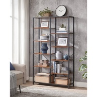 VASAGLE Bücherregal mit 5 Ebenen, Standregal, Regal für Wohnzimmer,