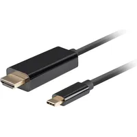 LANBERG CA-CMHD-10CU-0018-BK 1,8 m, USB Typ-C HDMI Männlich, Männlich,