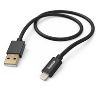 Hama Fabric USB-A/Lightning 1.5m Nylon schwarz