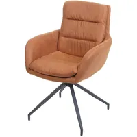 Mendler Esszimmerstuhl HWC-K32, Küchenstuhl Lehnstuhl Stuhl, drehbar Auto-Position, Stoff