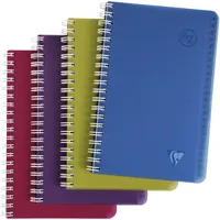 Clairefontaine 10x Adressbuch 11x17cm 50 Blatt 90g kariert, sortiert,