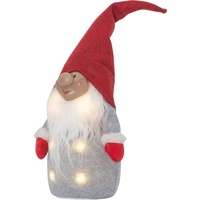 EGLO LED Weihnachtsdeko, Leuchtfigur Wichtel aus Stoff mit Kunststoffkörper