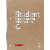 Brunnen Collegeblock Student A4 kariert, mit Randlinie innen und