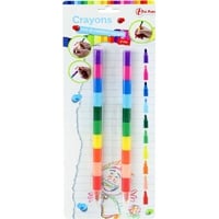 Toi-Toys Malstifte, 10-in-1-Crayon Stift mehrfarbig 2 x)