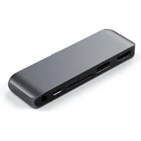 Satechi USB-C Mobile Pro Hub SD Space Grau