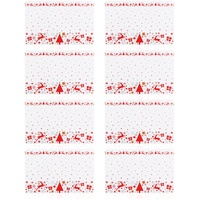 COM-FOUR® 8X Platzmatte für Weihnachten - Platzset mit Advents-Motiven