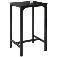SoBuy Esstisch aus Glas und Metall Esszimmer Schwarz OGT38-SCH