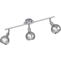 Trio Reality Leuchten Spotbalken Brest R80593006, Metall Chrom, Glas