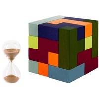 REMEMBER Spiel Kubus Holz Bunt