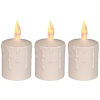Star Trading LED Kerzen 3er Set Kerze Paula in