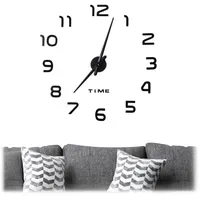Relaxdays DIY Wanduhr 12,7 cm 3D-Zahlen schwarz