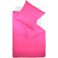 FLEURESSE Bettwäsche Colours, 100% Baumwolle, 3 teilig, Uni-Mako-Satin, superweich,