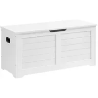 VASAGLE Truhenbank Weiß 100 x 40 x 46 cm