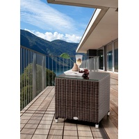 Destiny Beistelltisch AUCKLAND, 45x45x45cm, Polyrattan, bronze