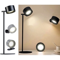 Lunartec 3in1-Akku-LED-Leuchte, 30 Std. Leuchtdauer, 243 lm, Aluminium, schwarz