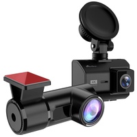 NavGear 4K-UHD-Dashcam mit 2K-Heckkamera, GPS, WDR, WLAN & App,