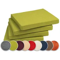 Sunnypillow Sitzauflage 40 x 40 x 5 cm grün