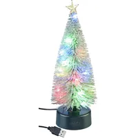 Infactory Bunter LED-Weihnachtsbaum mit USB-Betrieb, 25 cm hoch