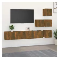 VidaXL TV-Wandschrank Räuchereiche Holzwerkstoff