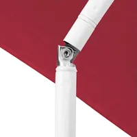 Mojawo Sonnenschirm rund Ø2m rot Polyester knickbar UV Schutz