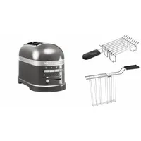 KitchenAid Artisan Toaster 5KMT2204 inkl. Brötchenaufsatz medaillon silber