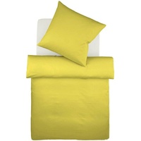 FLEURESSE Bettwäsche Colours, 100% Baumwolle, 3 teilig, Uni-Mako-Satin, superweich,