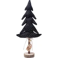 Trendline Dekofigur Tannenbaum 38 x 17 cm schwarz-gold Dekofigur