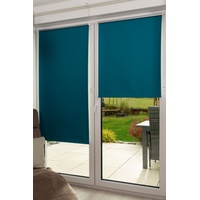 K-HOME Thermorollo Verdunklungsrollo ohne Bohren Petrol B45 x H150