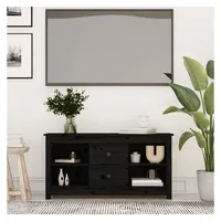 VidaXL TV-Schrank Schwarz 103x36,5x52 cm Massivholz Kiefer