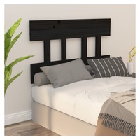 VidaXL Bett-Kopfteil Schwarz 78,5x3x81 cm Massivholz Kiefer