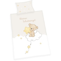 Herding 2685232063 - babybest® Bettwäsche-Set, Kleiner Schutzengel, Baumwolle/Flanell, 40x60/100x135