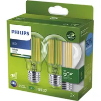 Philips LED CLA 60W E27 3000K CL UE 2PF/SRT
