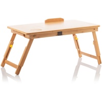 InnovaGoods Lapwood Klappbarer Beistelltisch aus Bambus, Holz, 5 x