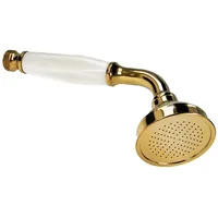 Tecuro Nostalgie - Handbrause ø 65 mm, 1-strahlig, vergoldete