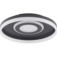 LINDBY Gulda LED-Deckenleuchte, RBGW, schwarz