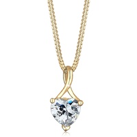 Elli PREMIUM Herz Infinity Zirkonia 585 Gelbgold 45 Damen