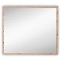VOLEO Wandspiegel, Eiche Artisan, rechteckig, 80x70x3 cm,